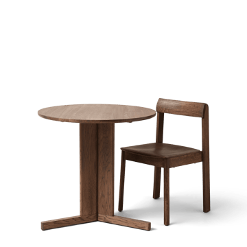 Trefoil mesa de jantar Ø75 cm - Carvalho fumado - Form & Refine