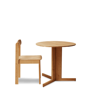 Trefoil mesa de jantar Ø75 cm - Carvalho - Form & Refine