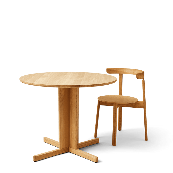Trefoil mesa de jantar Ø90 cm, Carvalho Form & Refine