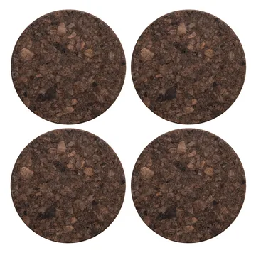 Base para copos Cork 4 un. - smoked - Formgatan