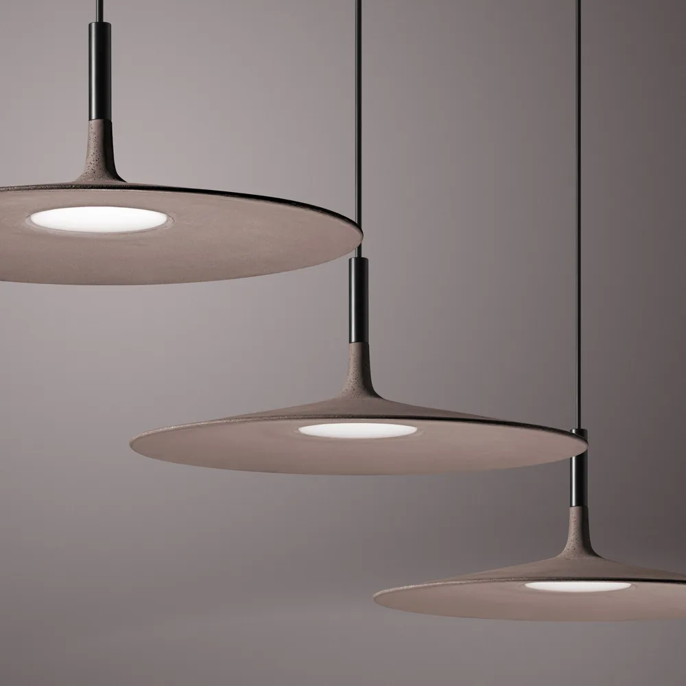 Aplomb Large pendente, Betão branco Foscarini