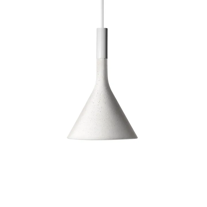 Aplomb mini pendente - branco, bianco betong - Foscarini