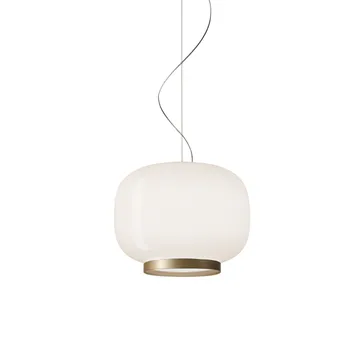 Chouchin 1 Reverse pendente - branco/dourado - Foscarini