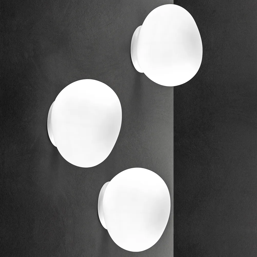 Gregg candeeiro de mesa média, Branco Foscarini