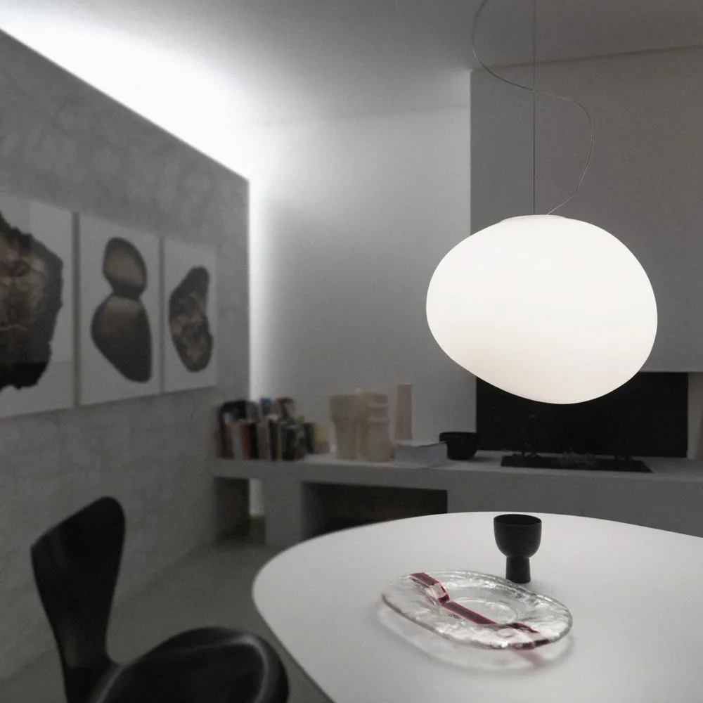 Gregg pendente grande, Branco Foscarini