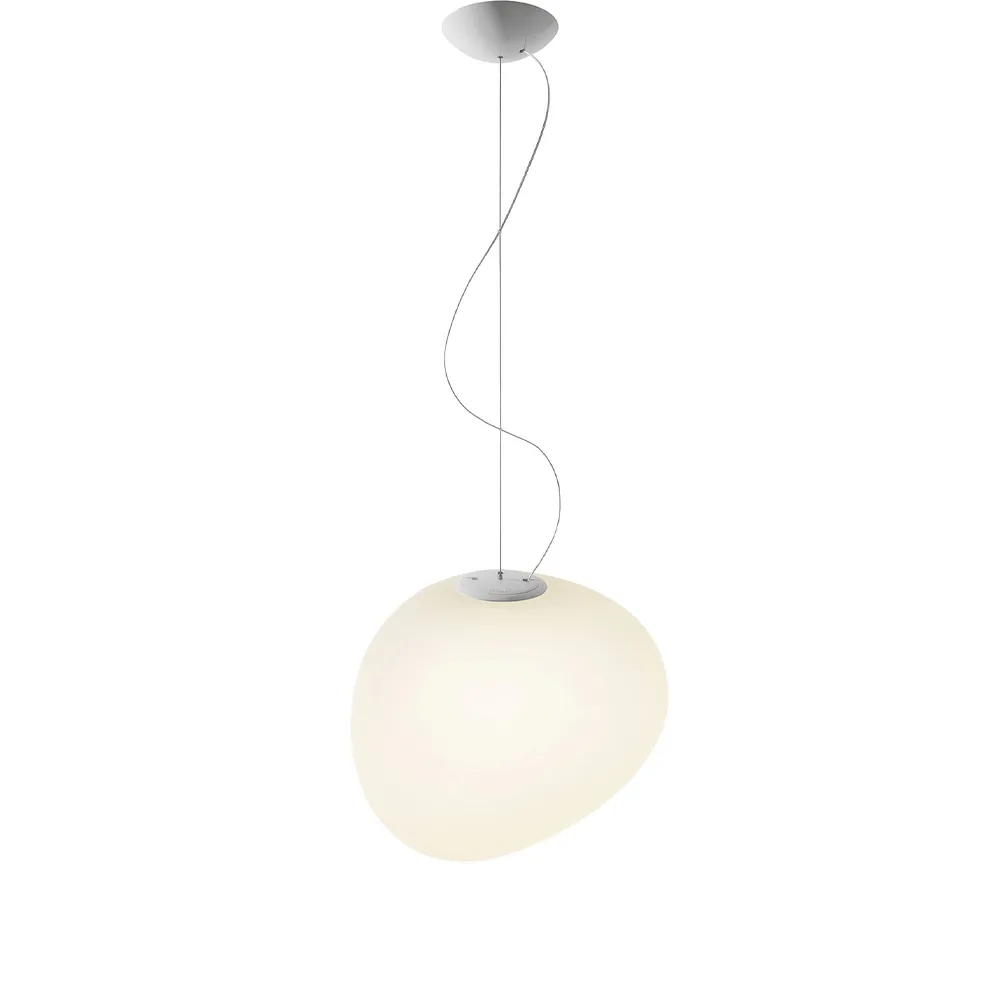Gregg pendente média, Branco Foscarini