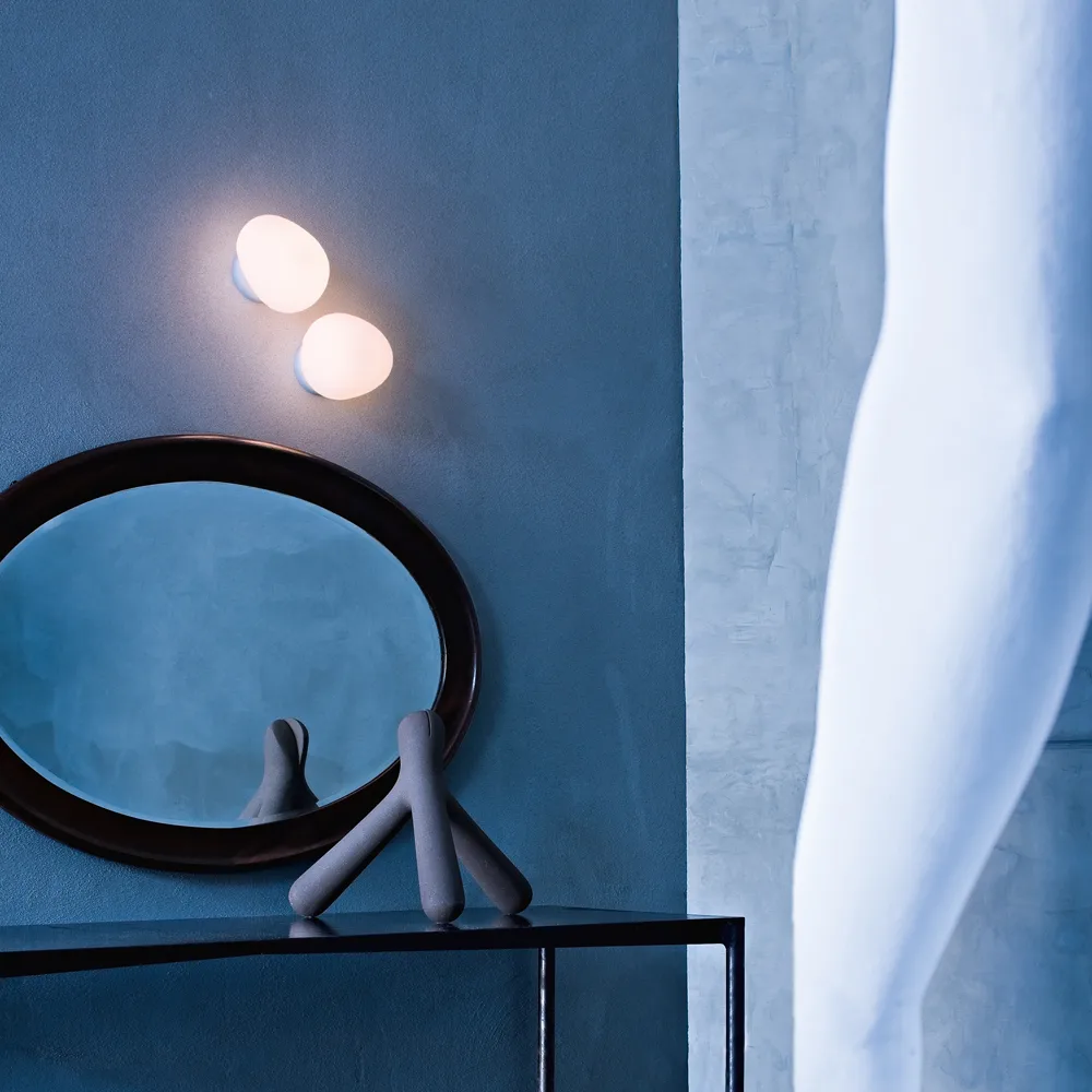 Gregg piccola candeeiro de parede, Branco Foscarini