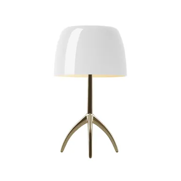 Lumiere Grande candeeiro de mesa regulável - branco, champanhe - Foscarini