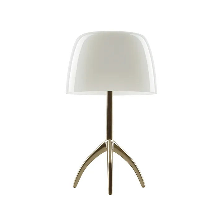 Lumiere Grande candeeiro de mesa regulável - branco quente, champanhe - Foscarini