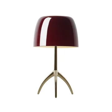 Lumiere Grande candeeiro de mesa regulável - vermelho-cereja, champanhe - Foscarini