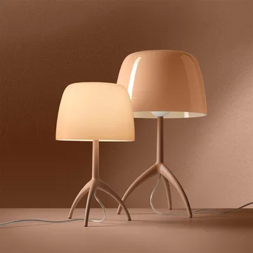 Lumiere Nuances candeeiro de mesa - cipria, grande - Foscarini