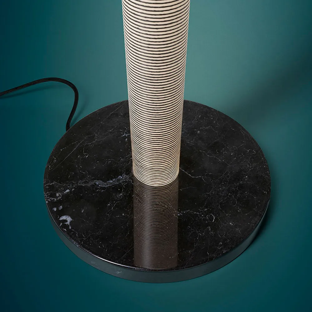 Mite Anniversario candeeiro de pé, Preto Foscarini