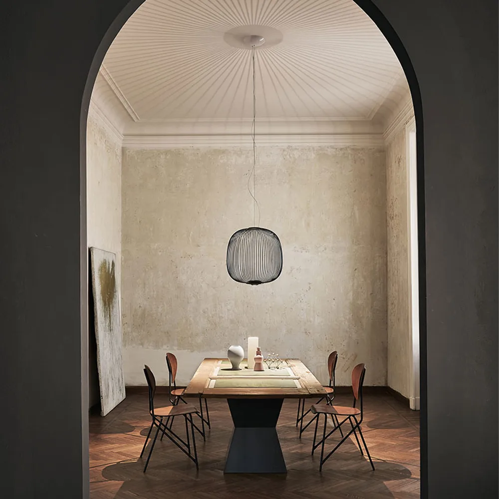 Spokes 2 candeeiro pendente, Branco Foscarini