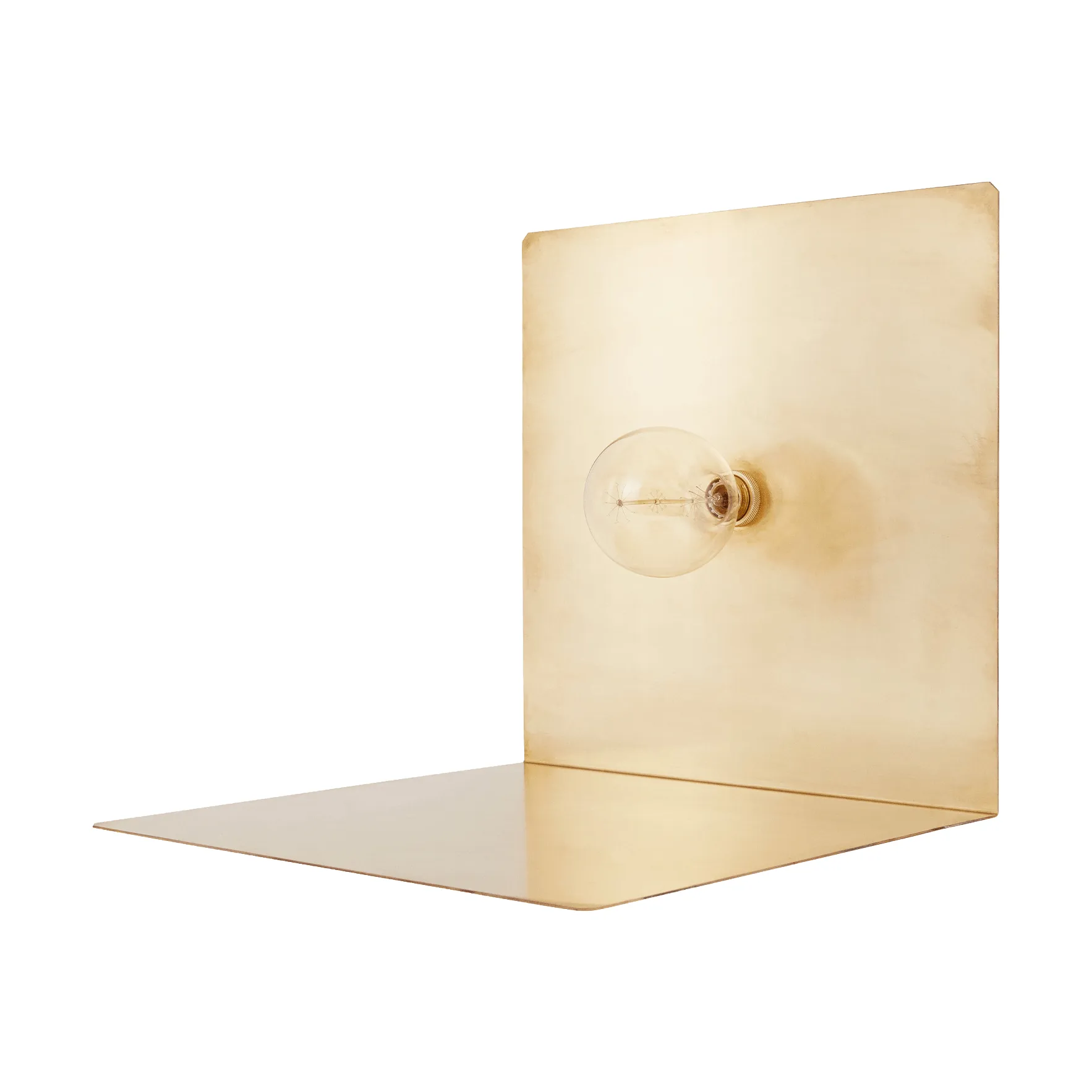 90° Floor Light candeeiro de pé, Brass FRAMA