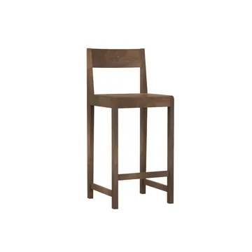 Bar Chair 01 banco de bar - Bétula castanha escura, 65 cm - FRAMA