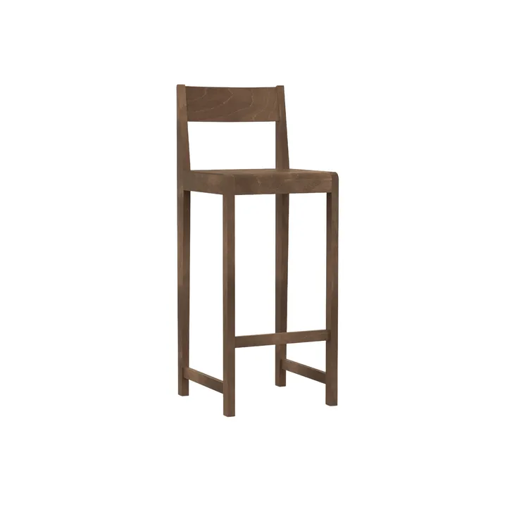 Bar Chair 01 banco de bar - Bétula castanho-escura, 76 cm - FRAMA