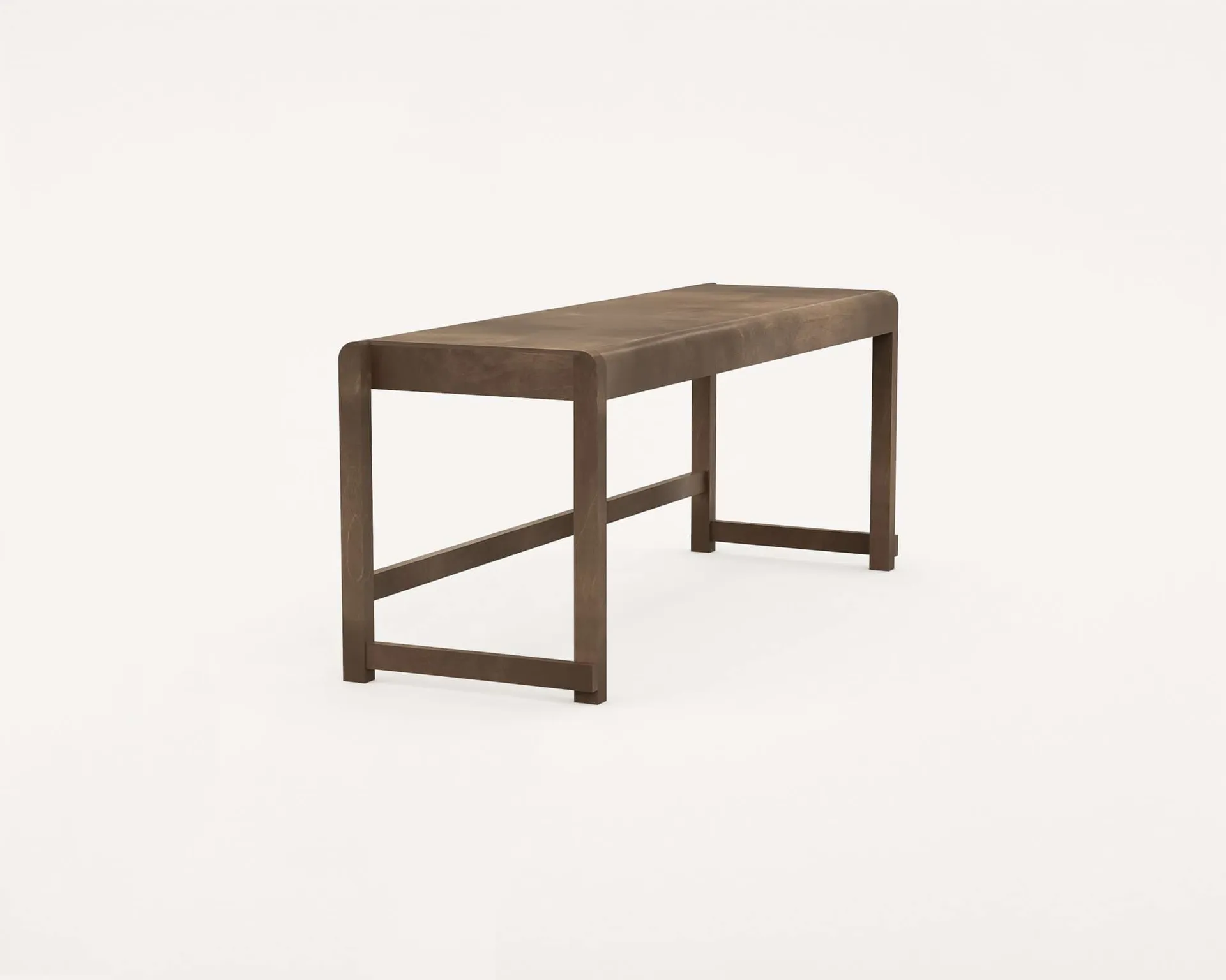 Bench 01 banco, Bétula castanho-escura, 114,6x37x46 cm FRAMA