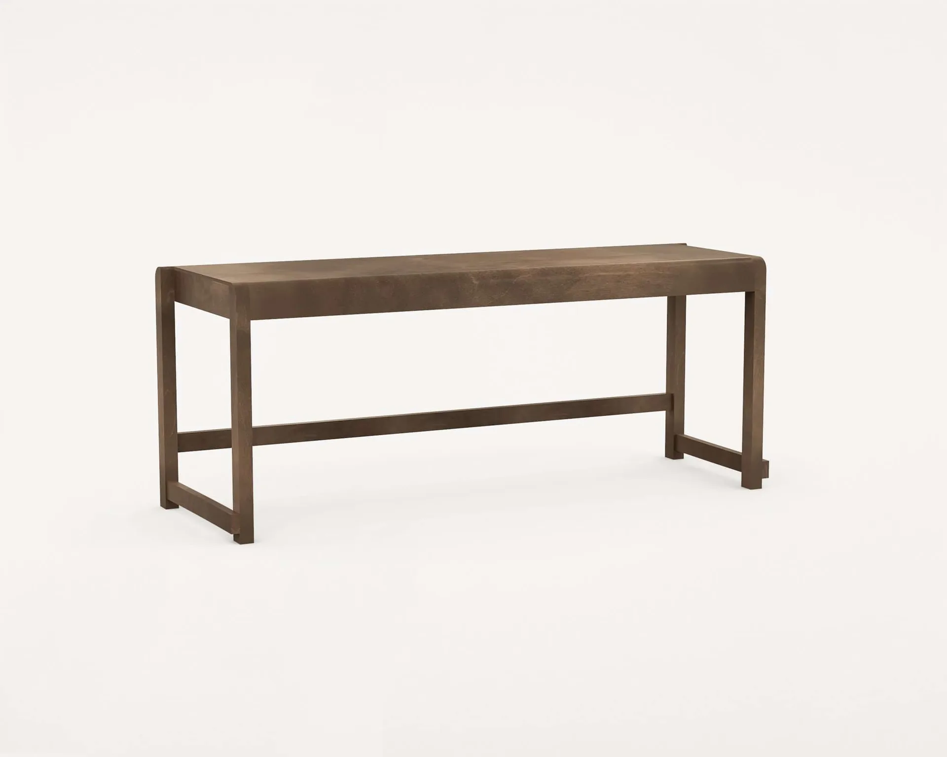 Bench 01 banco, Bétula castanho-escura, 114,6x37x46 cm FRAMA