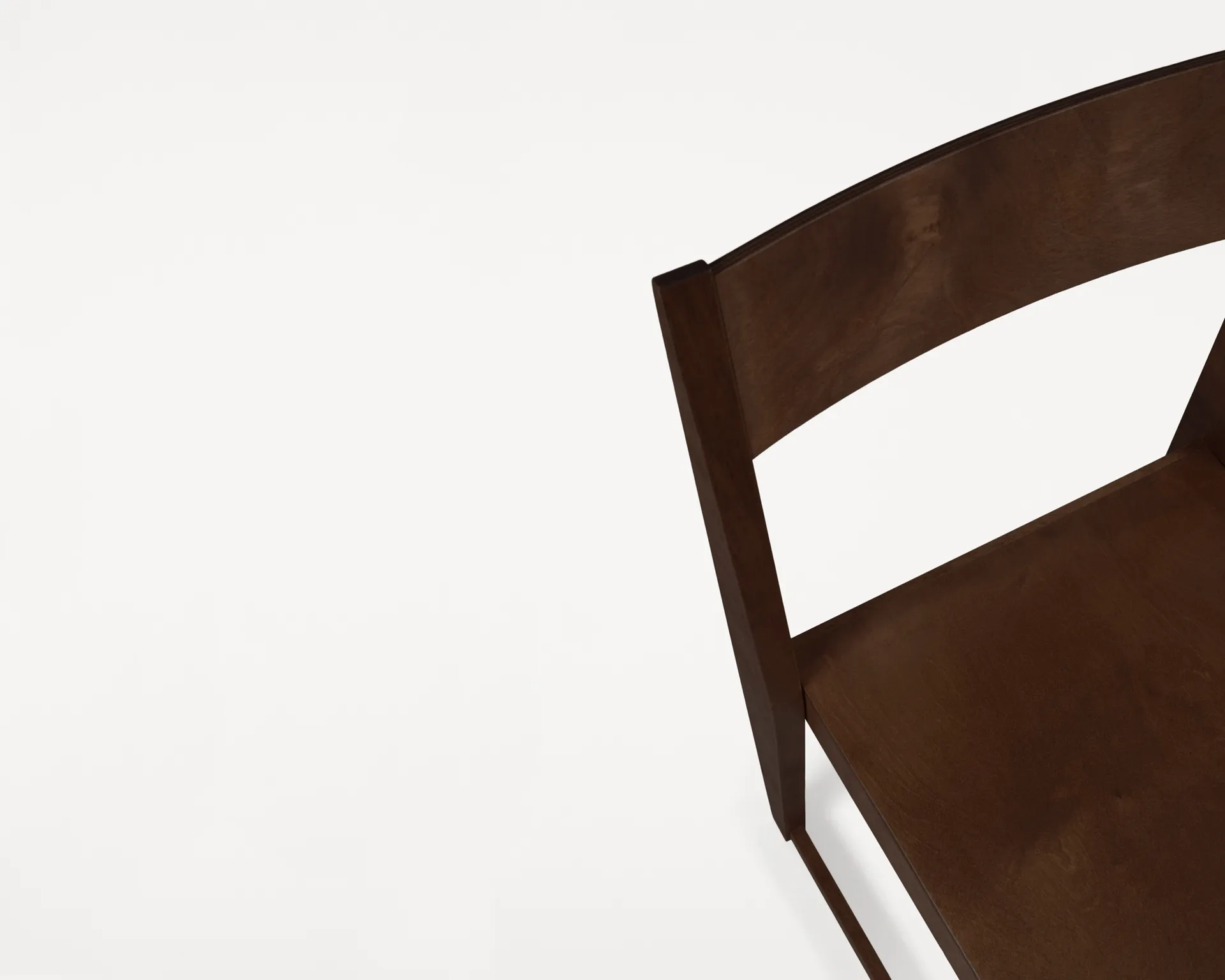 Chair 01 cadeira, Bétula castanho-escura FRAMA