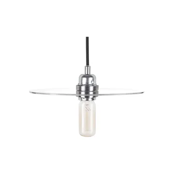 Circle Shade candeeiro de suspensão - Vidro transparente-aço, Ø25 cm - FRAMA