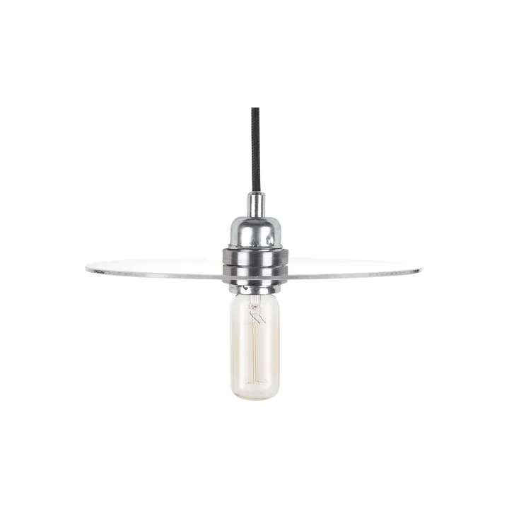 Circle Shade candeeiro de suspensão - Vidro transparente-aço, Ø25 cm - FRAMA