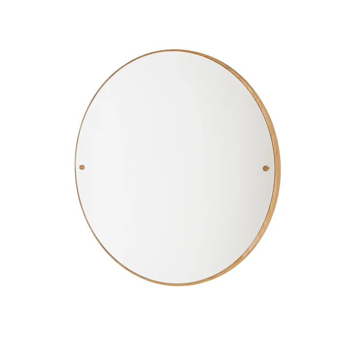 CM Circle espelho - Carvalho, large, Ø70 cm - FRAMA