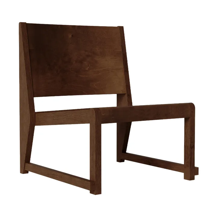 Easy Chair 01 poltrona de descanso - Bétula castanho-escura - FRAMA
