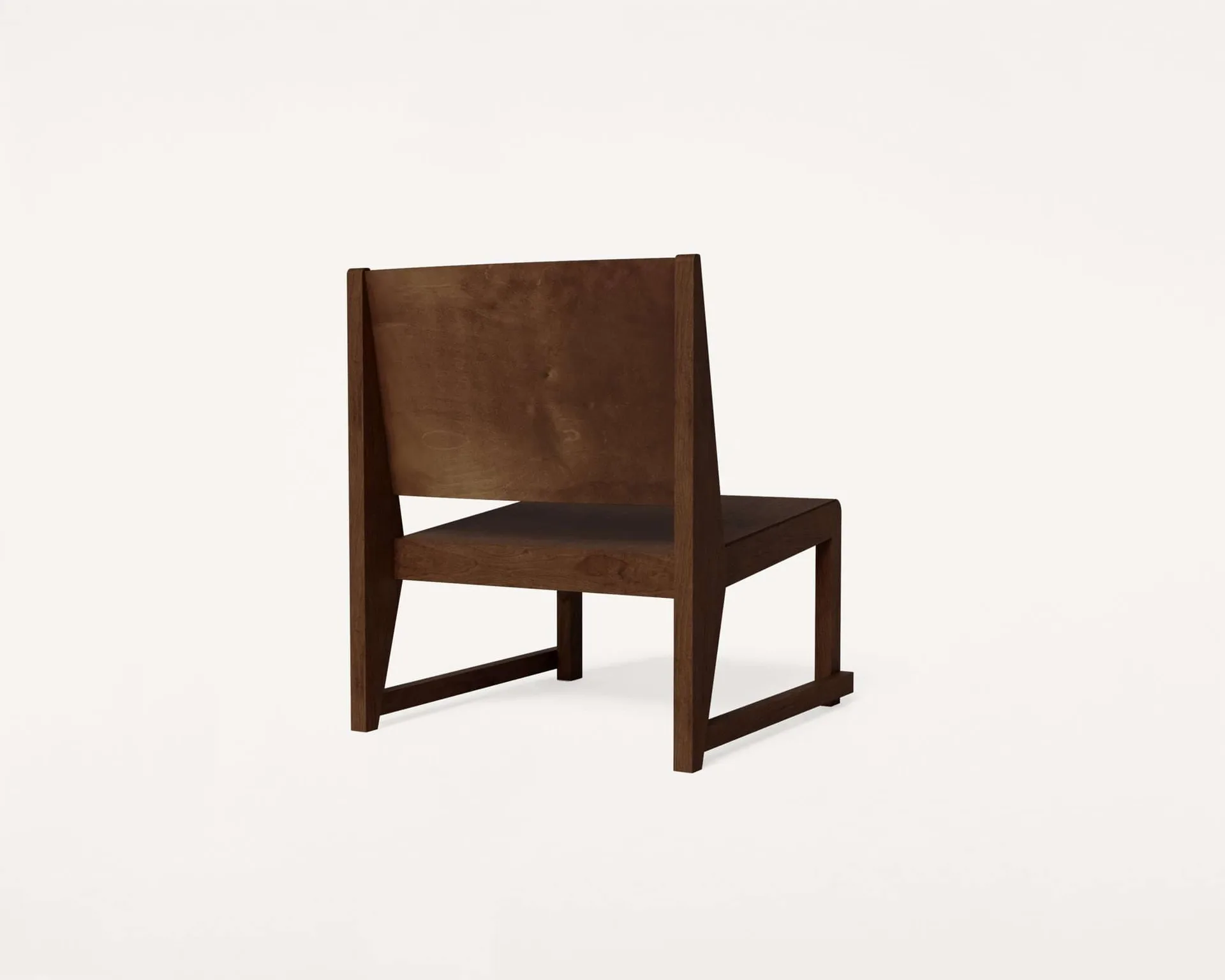 Easy Chair 01 poltrona de descanso, Bétula castanho-escura FRAMA