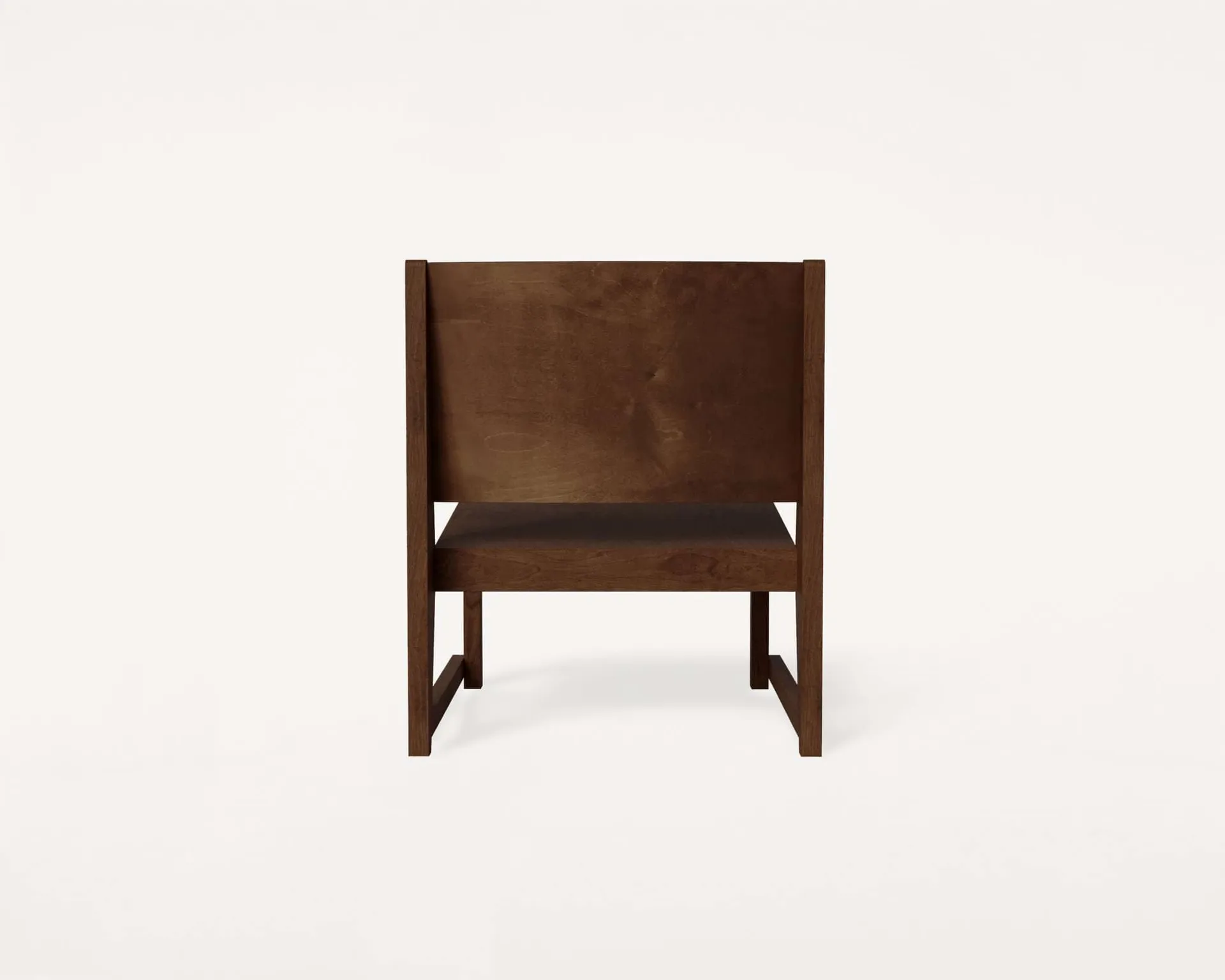 Easy Chair 01 poltrona de descanso, Bétula castanho-escura FRAMA