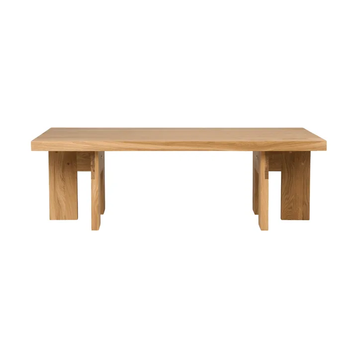 Farmhouse Rectangle mesa de centro - Carvalho, 115x52x37 cm - FRAMA