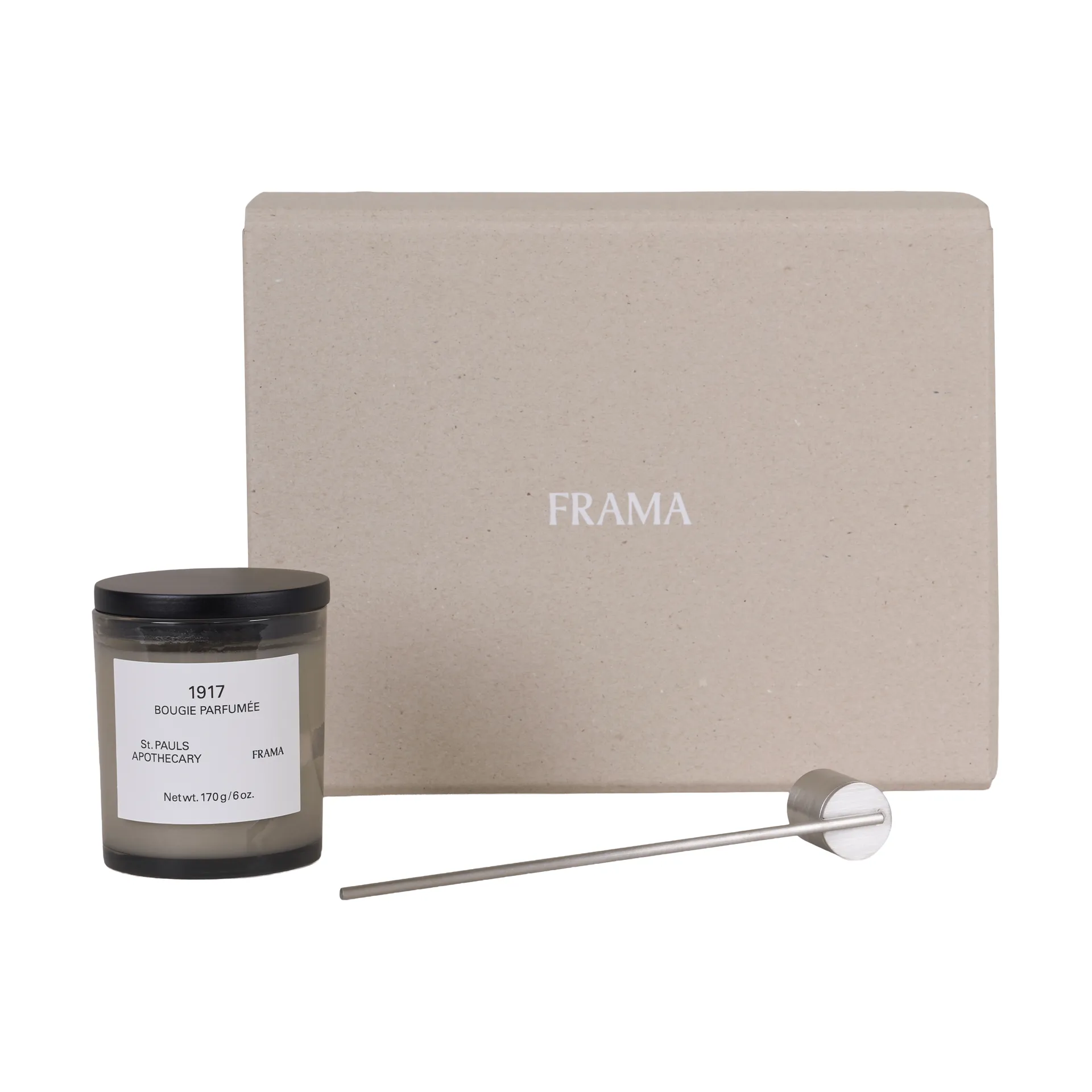 FRAMA conjunto de oferta com vela perfumada + apagador de velas, 1917 FRAMA