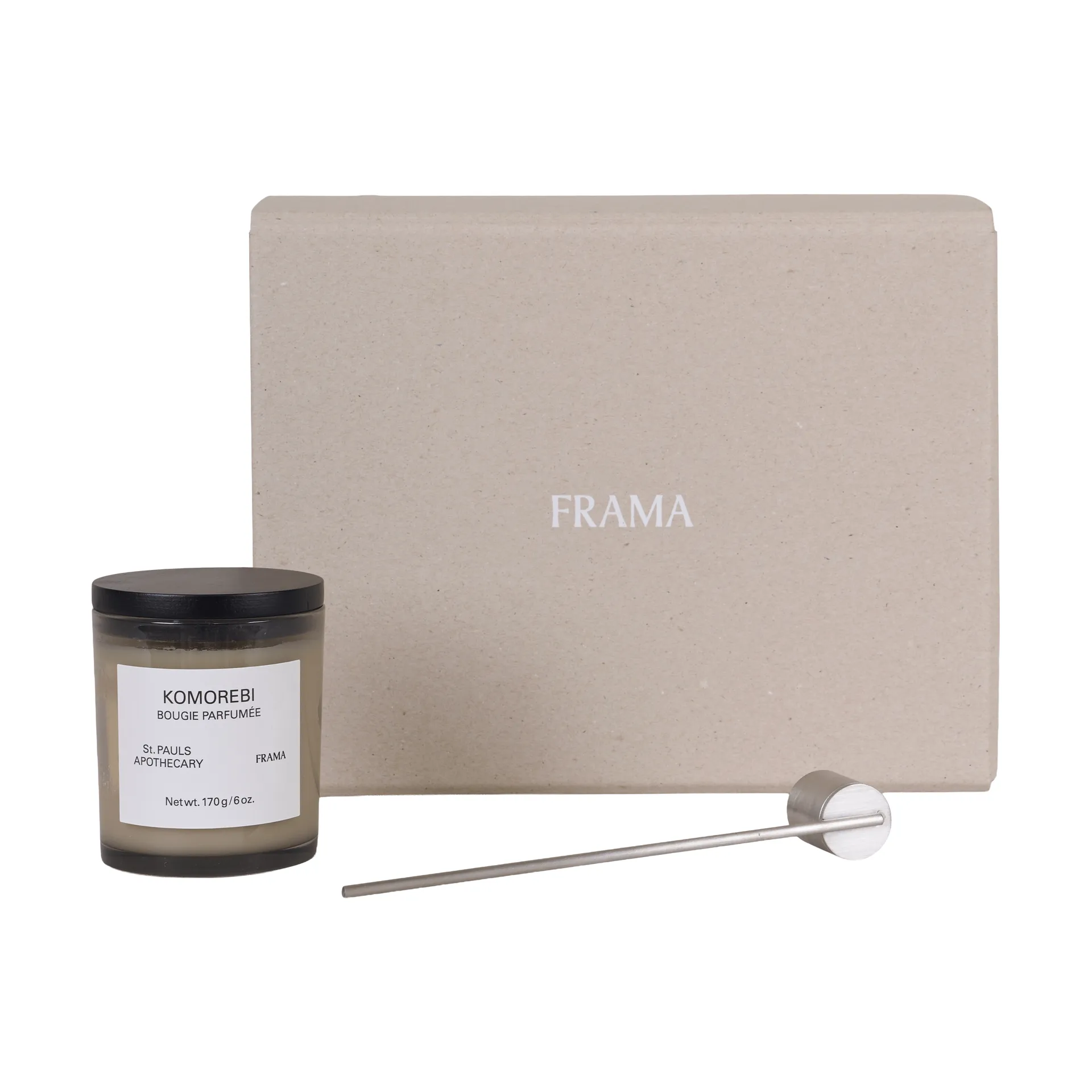 FRAMA conjunto de oferta com vela perfumada + apagador de velas, Komorebi FRAMA