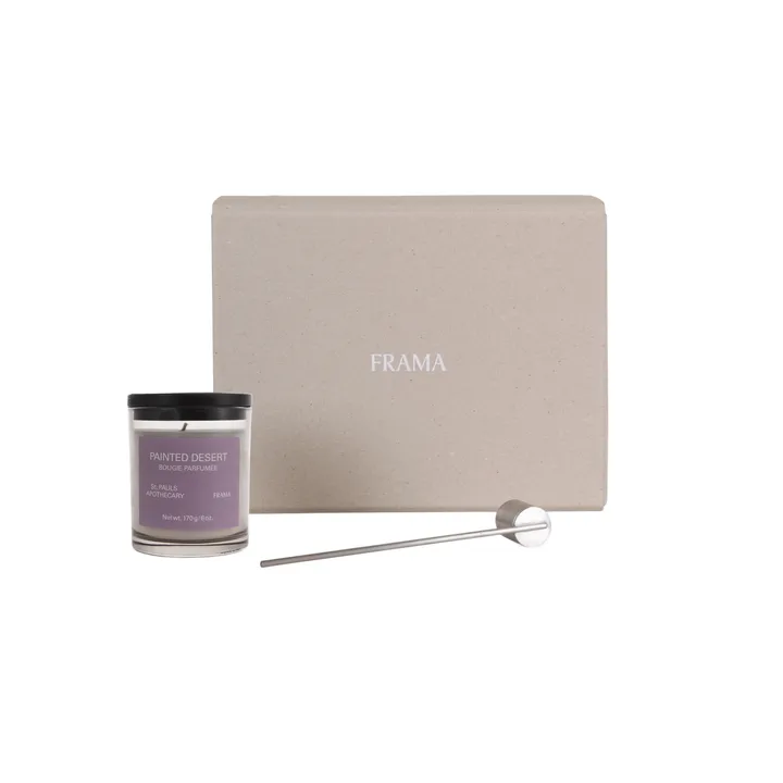 FRAMA conjunto de oferta com vela perfumada + apagador de velas - Painted Desert - FRAMA