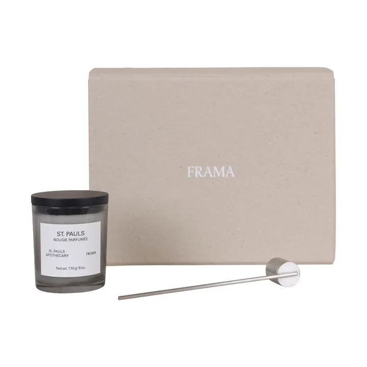 FRAMA conjunto de oferta com vela perfumada + apagador de velas - St. Pauls - FRAMA