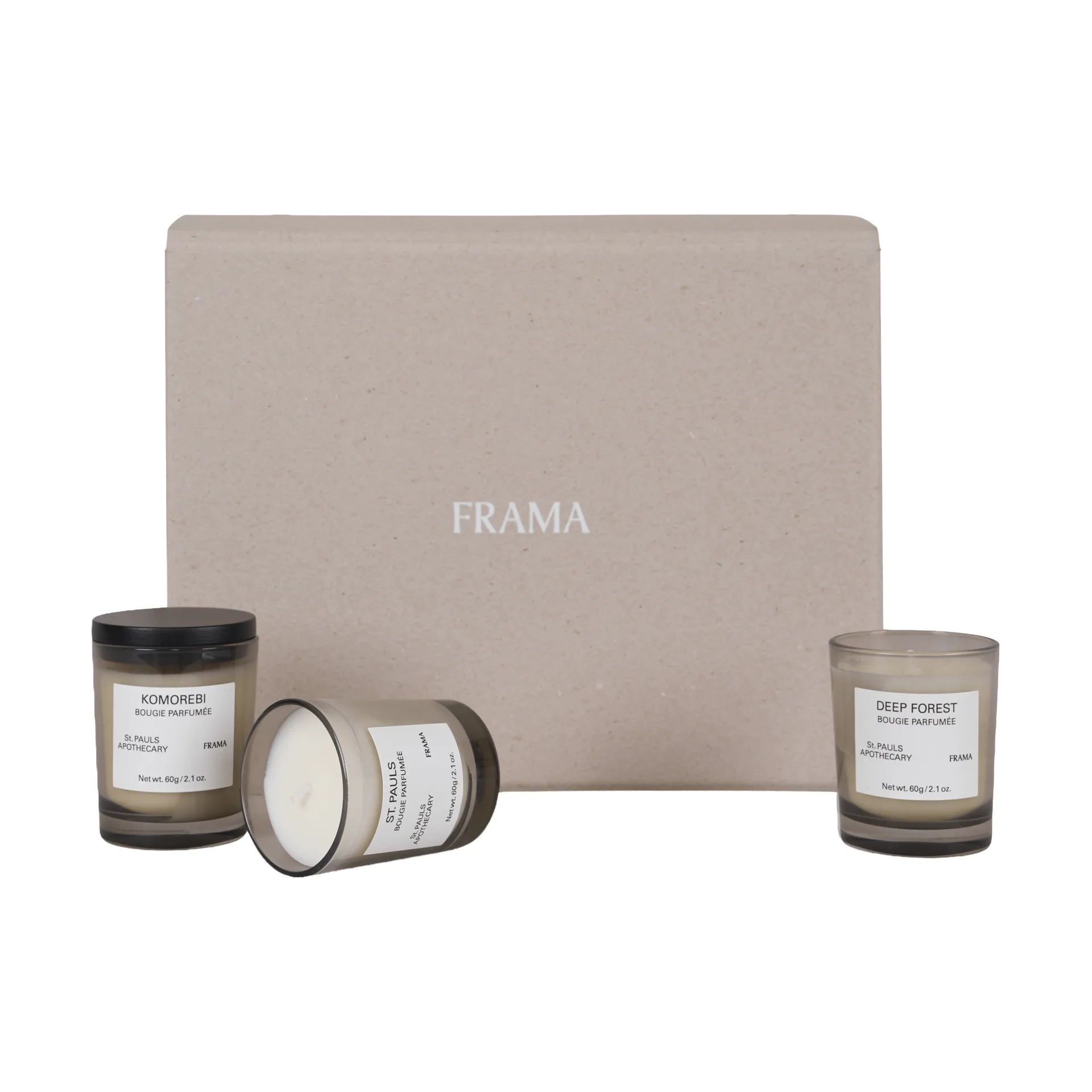 FRAMA conjunto de oferta de velas perfumadas, 3 peças FRAMA