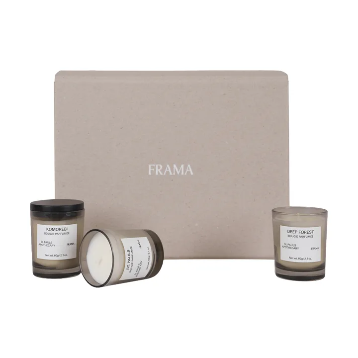 FRAMA conjunto de oferta de velas perfumadas - 3 peças - FRAMA
