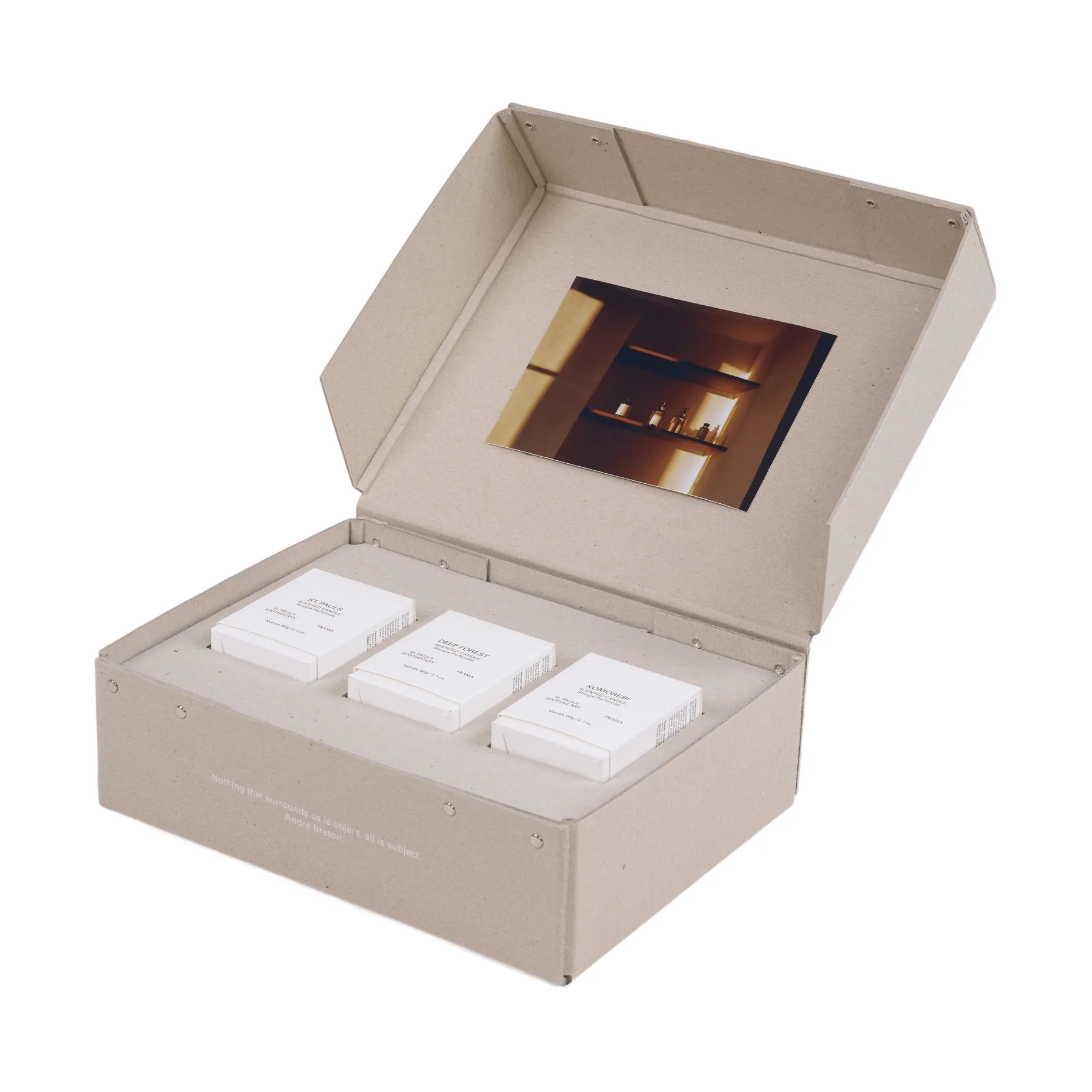 FRAMA conjunto de oferta de velas perfumadas, 3 peças FRAMA