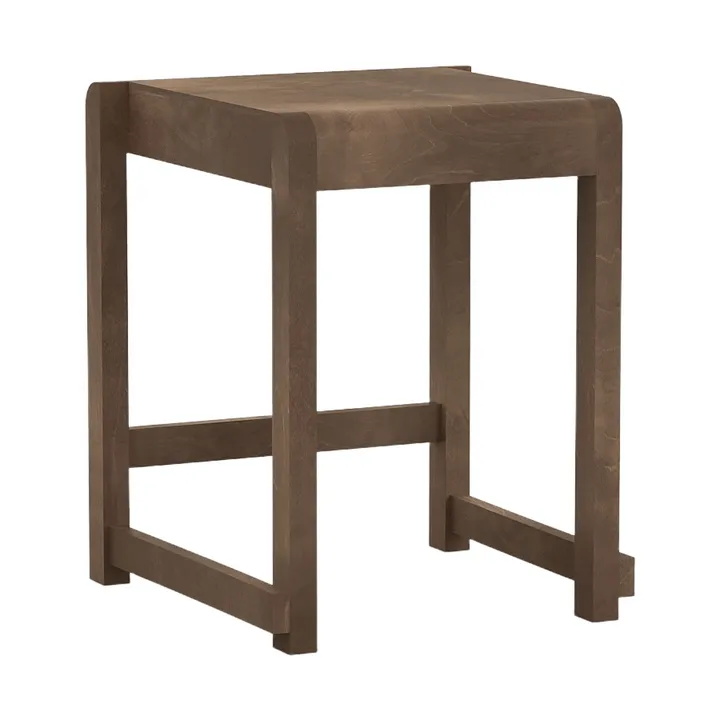Low Stool 01 banco - Bétula castanho-escura - FRAMA