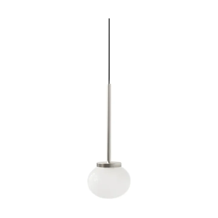 Ovoid Pendant Light Single candeeiro de suspensão - Aço inoxidável, vidro opalino - FRAMA