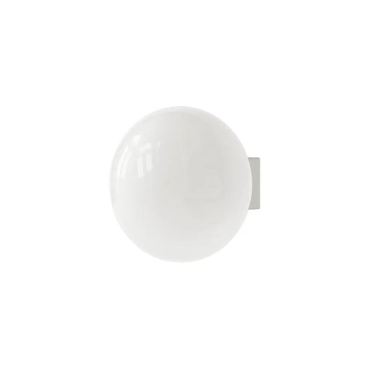 Ovoid Sconce candeeiro de teto - Aço inoxidável, vidro opalino - FRAMA
