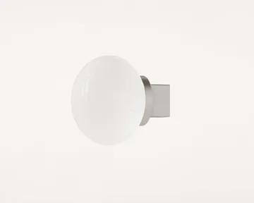 Ovoid Sconce candeeiro de teto - Aço inoxidável, vidro opalino - FRAMA