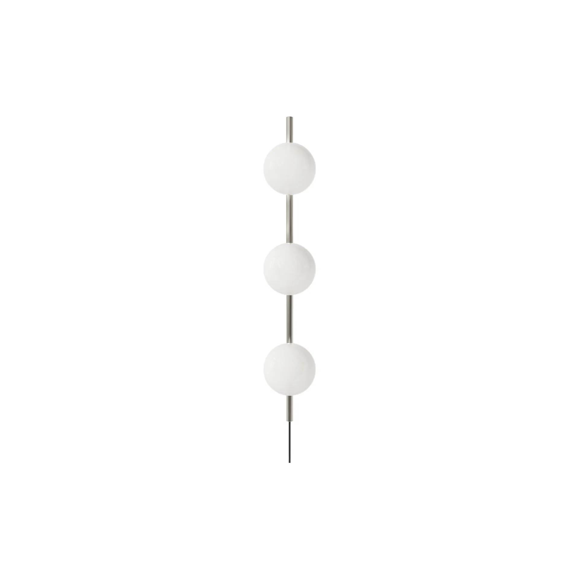 Ovoid Single candeeiro de parede, Aço inoxidável-vidro opalino FRAMA