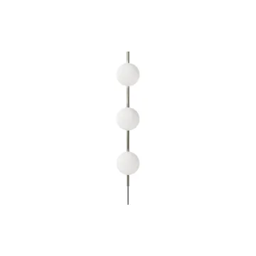 Ovoid Single candeeiro de parede - Aço inoxidável-vidro opalino - FRAMA