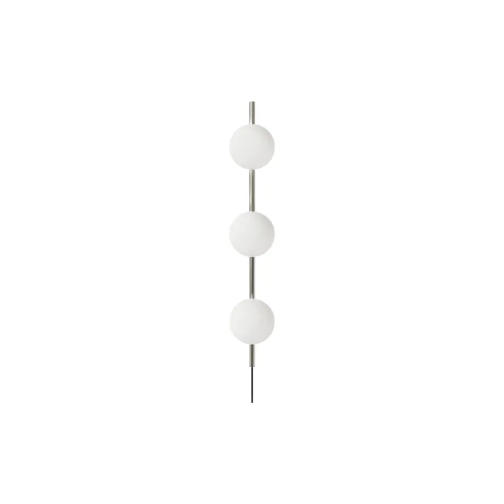 Ovoid Single candeeiro de parede - Aço inoxidável-vidro opalino - FRAMA