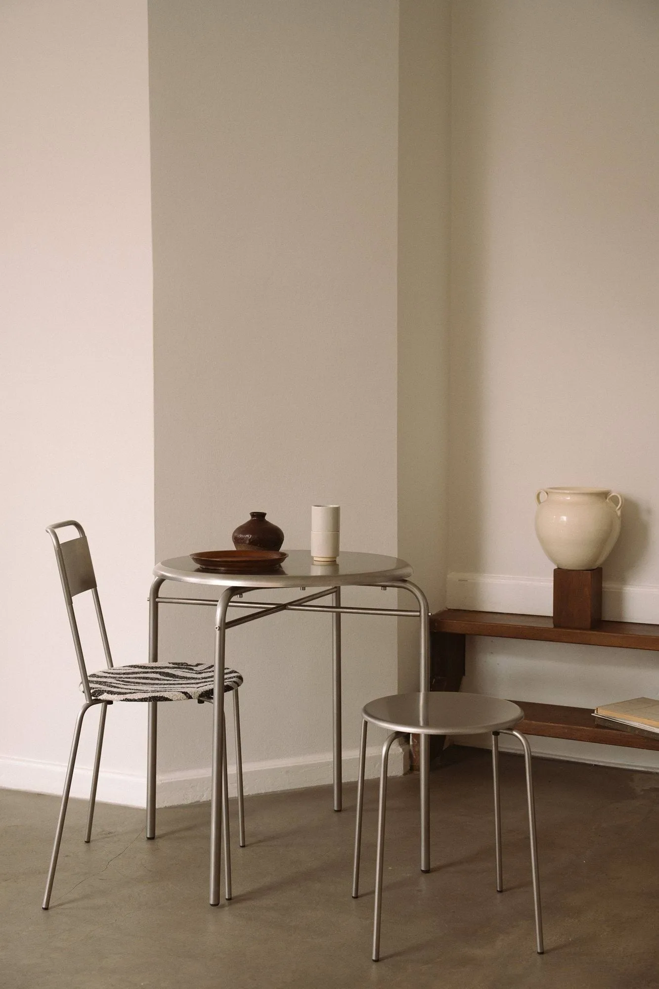 Petit Rond mesa, Aço inoxidável, Ø65x73 cm FRAMA