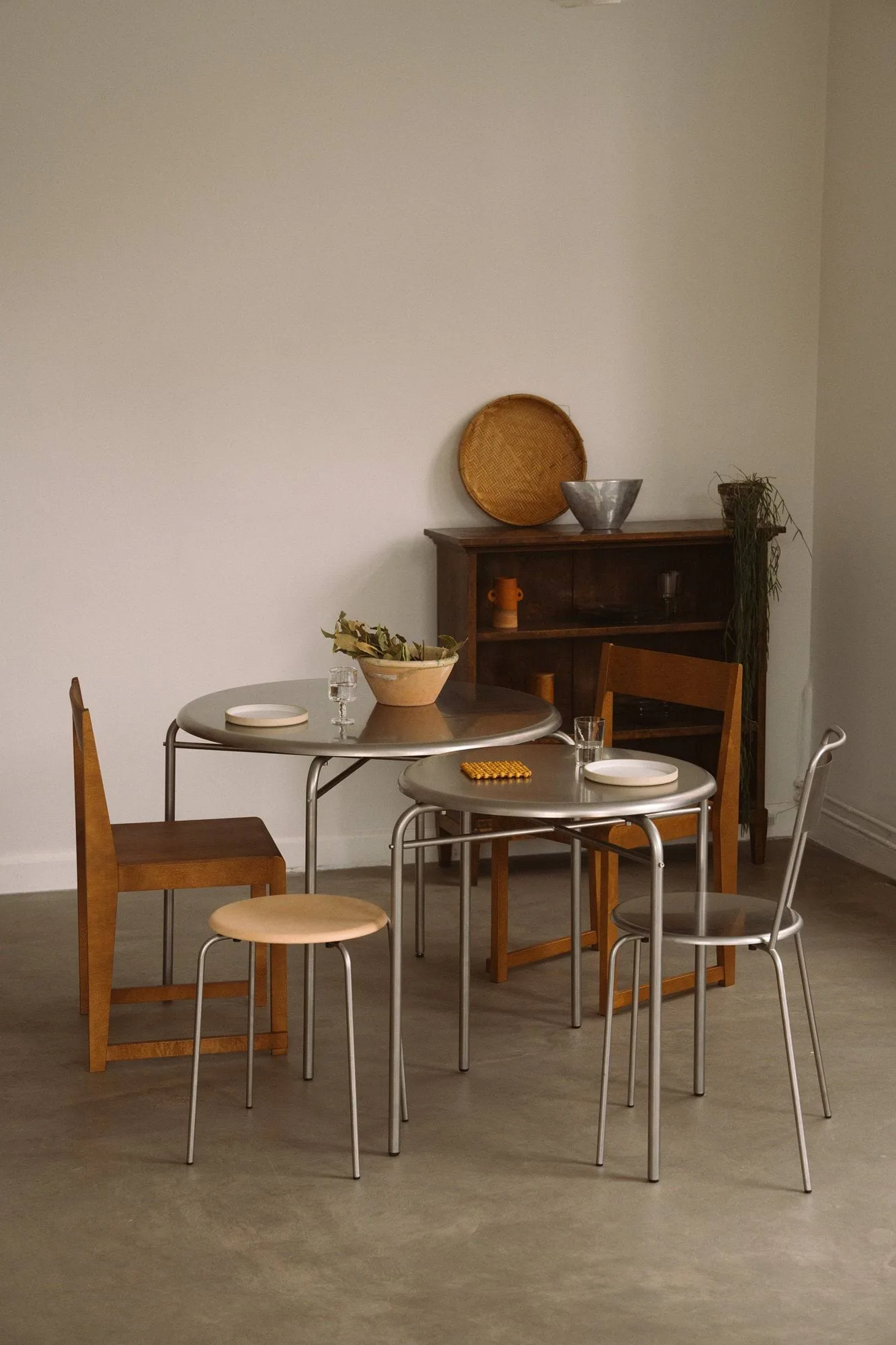 Petit Rond mesa, Aço inoxidável, Ø65x73 cm FRAMA