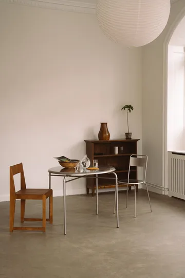 Petit Rond mesa - Aço inoxidável, Ø90x73 cm - FRAMA