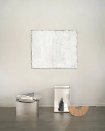 Rivet mesa de apoio - Alumínio, Ø51,3x40 cm - FRAMA