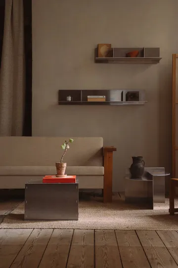 Rivet Shelf prateleira de parede - Aluminium, small, 87,6x20,6x22,1 cm - FRAMA