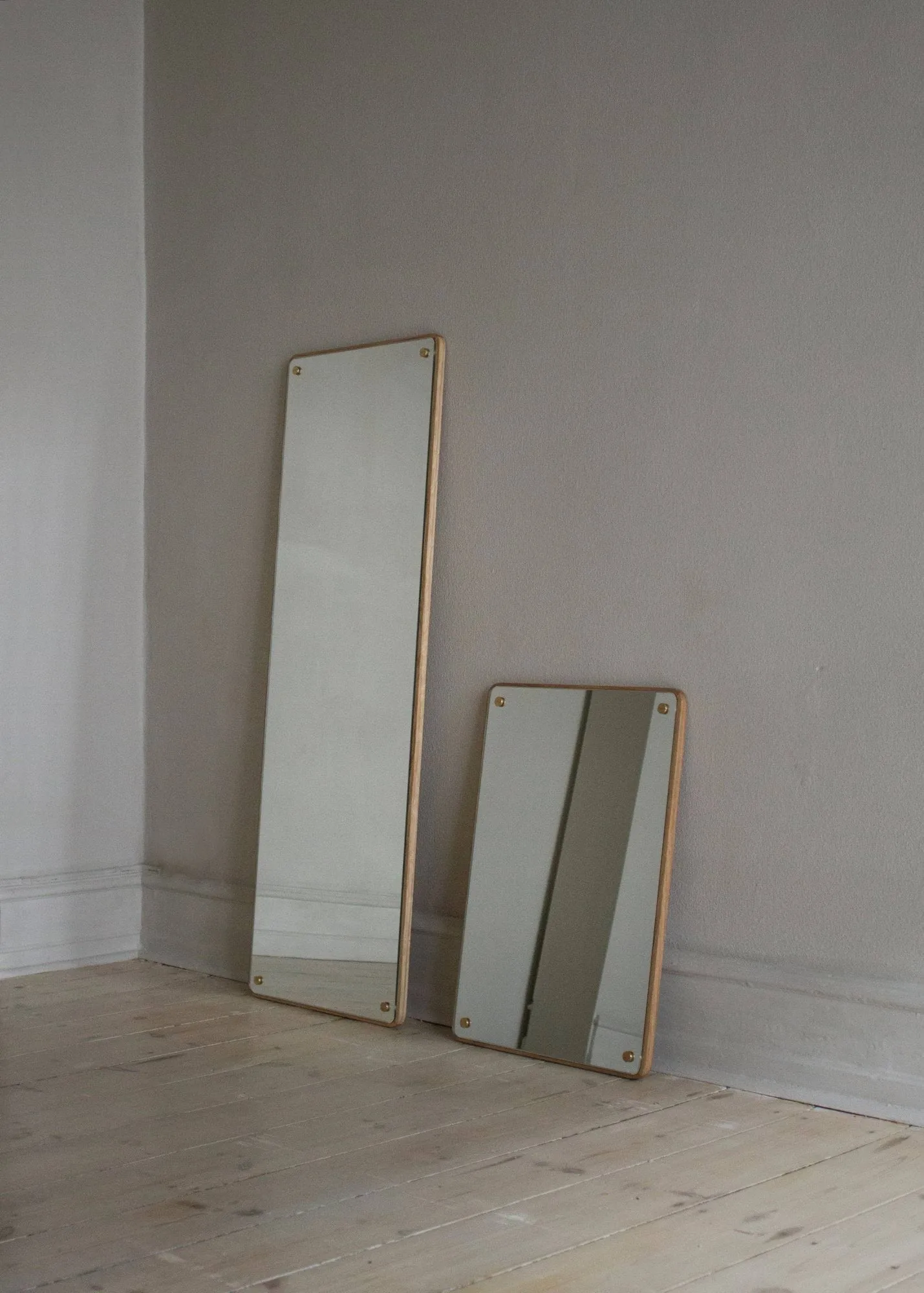 RM-1 Rectangular espelho, Carvalho, large, 118x40 cm FRAMA